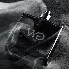 VYG Cologne on dark wood background conveys sophistication for evening wear