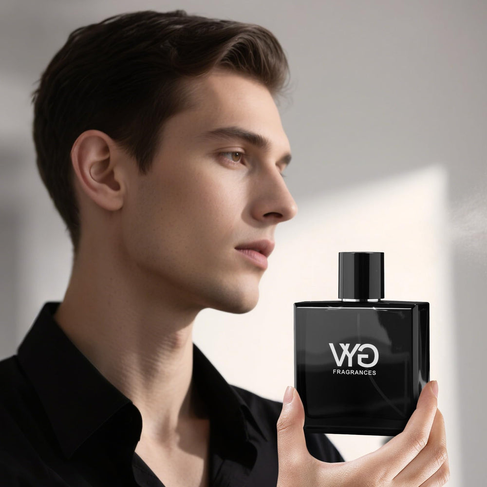 VYG Cologne on wrist demonstrates long-lasting aroma for day-to-night wear