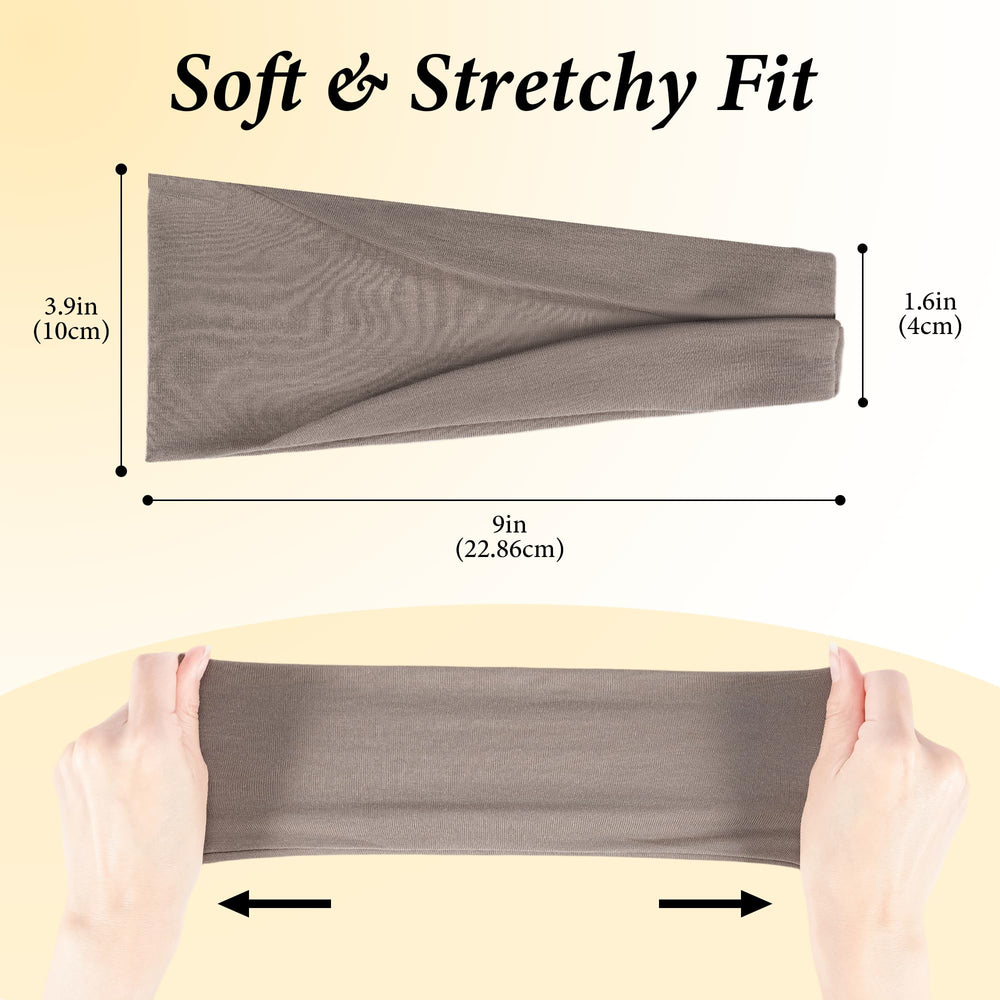 Vylxuxa non-slip fabric headband keeps hair in place during workouts