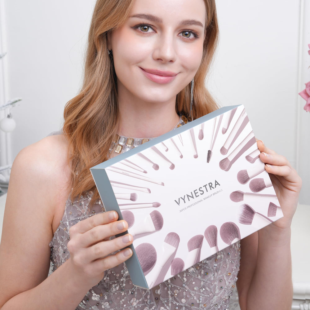 VYNESTRA eyeshadow blending brush creates seamless eye transitions