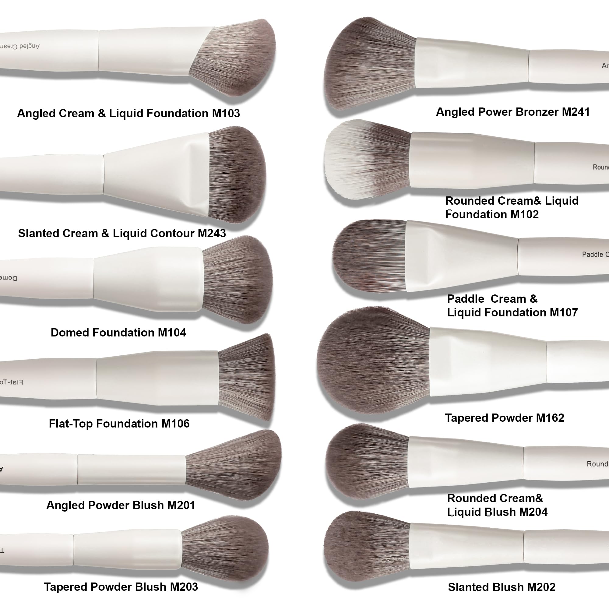 VYNESTRA powder brush delivers even product pickup for natural finish
