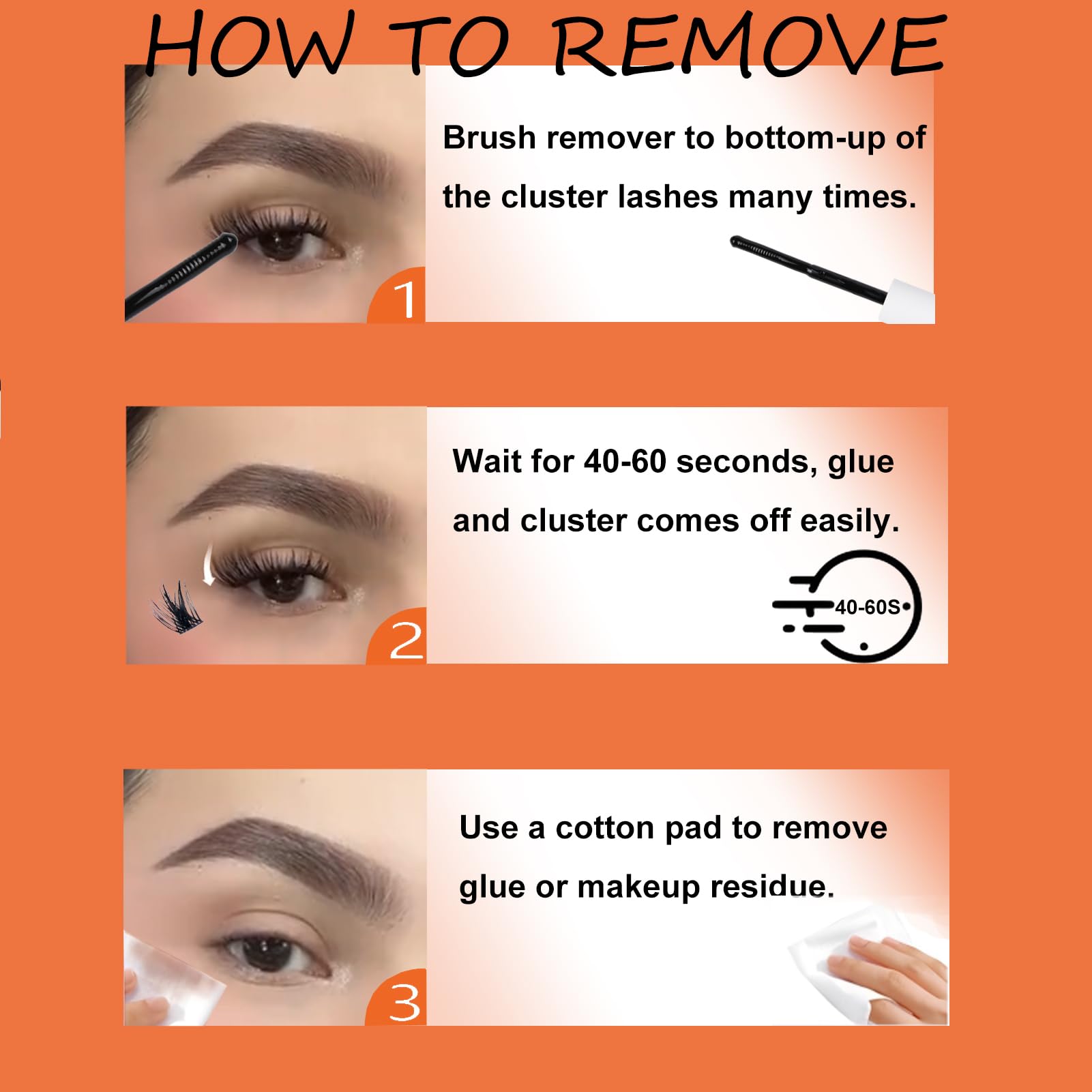 VYNIXUS lash remover dissolves glue action quickly for efficient cleanup