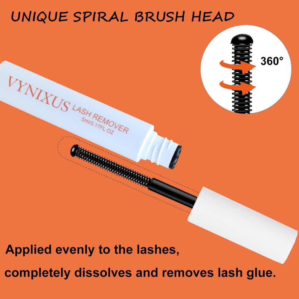 VYNIXUS lash remover highlights a quick 3-step process for at-home use
