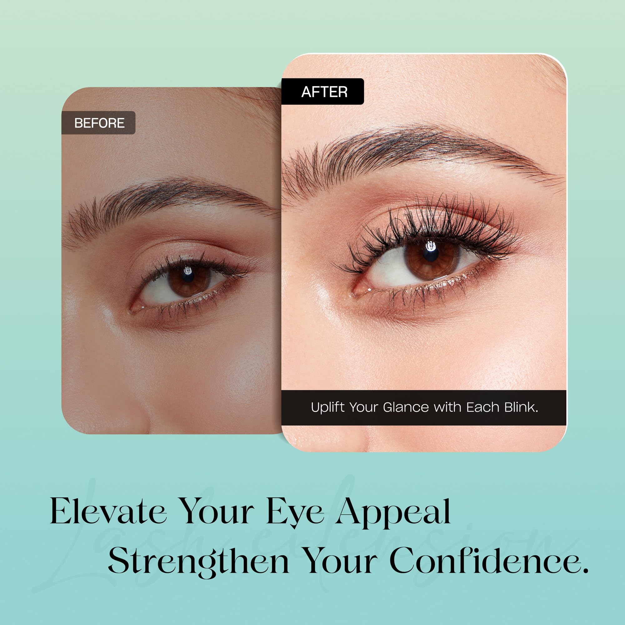 VYRILA water-resistant lash clusters stay put after water exposure.