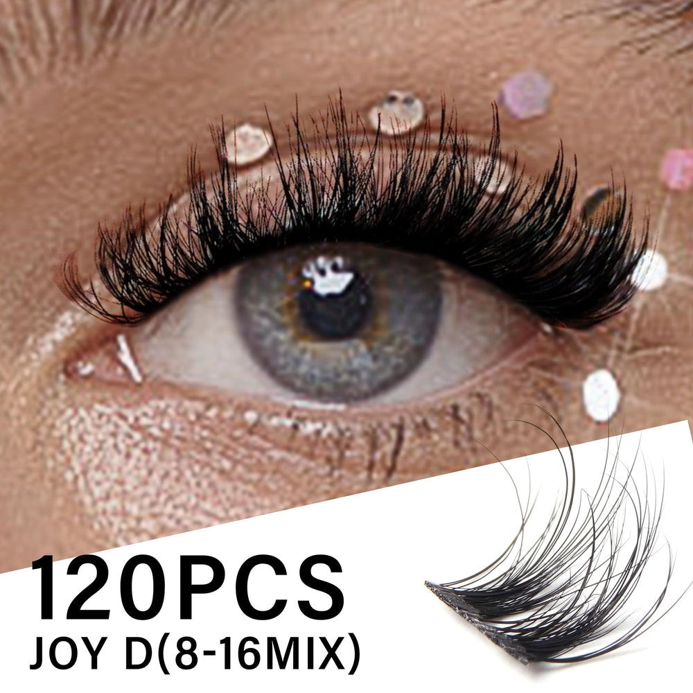VYRILA 120-piece lash clusters box supports multiple uses.