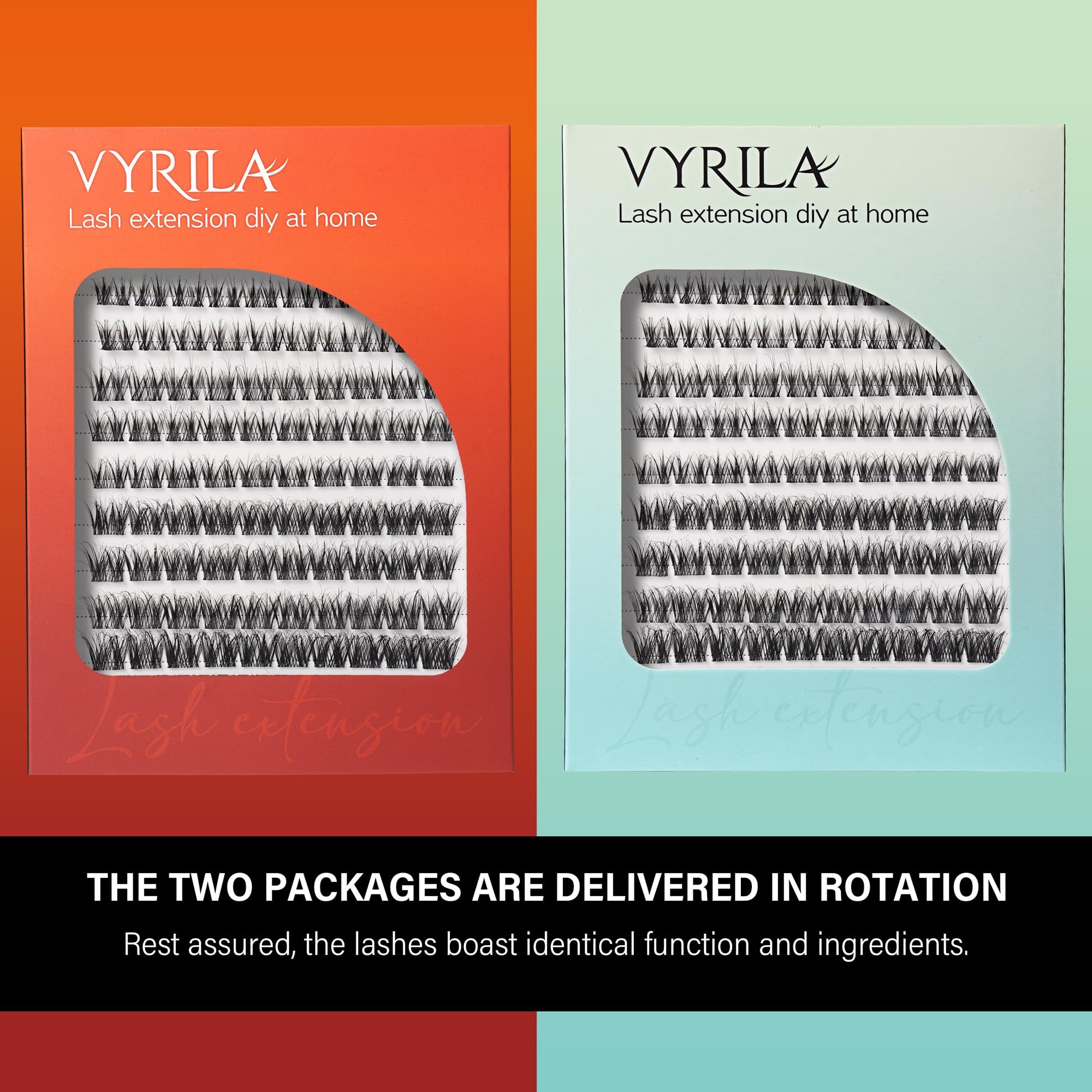 VYRILA Lash Clusters flexible band enables gentle removal and handling.