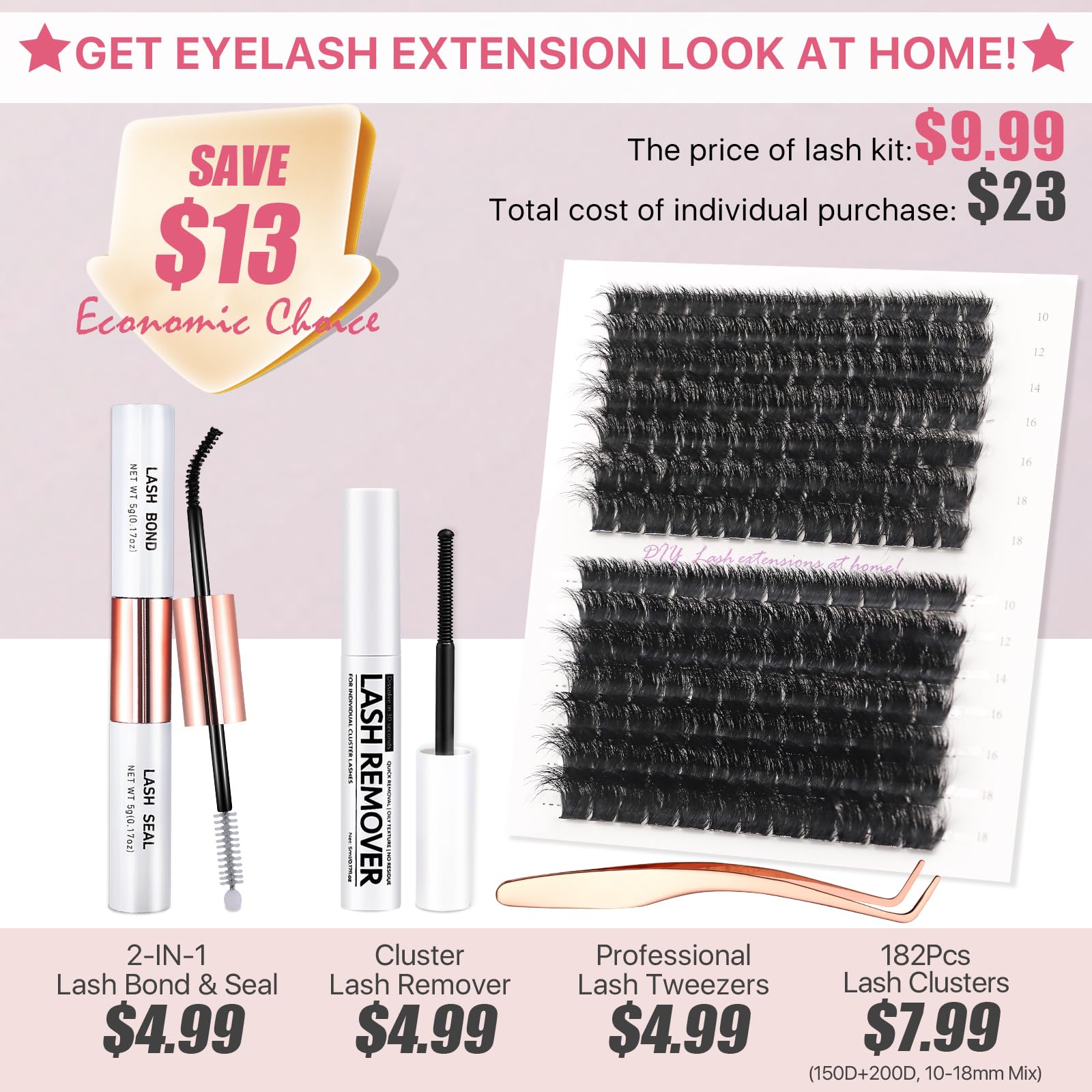 Vznffur lash bond and seal for strong hold.