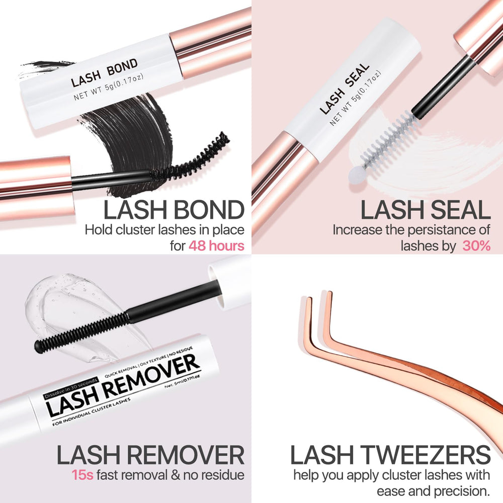 Vznffur precision lash tweezers for easy placement.