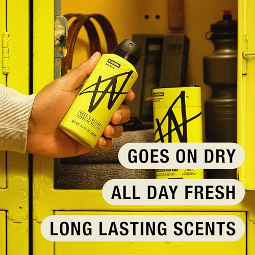 W Jake Paul Original Body Spray offers odor blocking for long training days