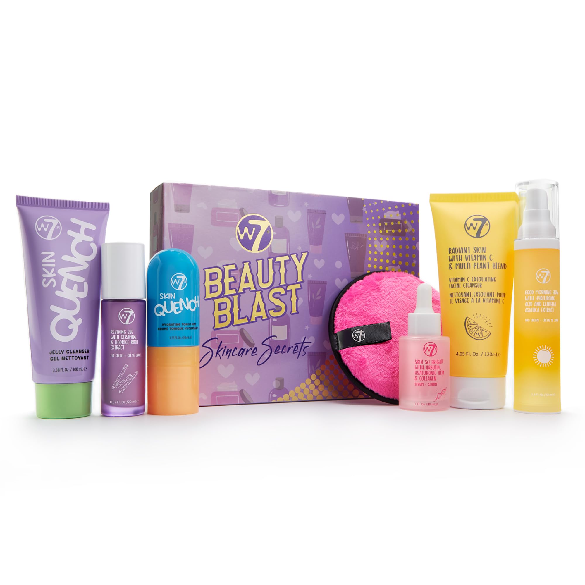 W7 Beauty Blast pack completo para la rutina diaria de cuidado facial