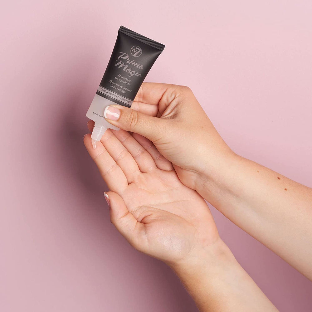 W7 Prime Magic Primer on skin ready for foundation application.