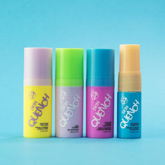 W7 Skin Quench Cuties mini set label detail highlighting ceramides and aloe for skin comfort.