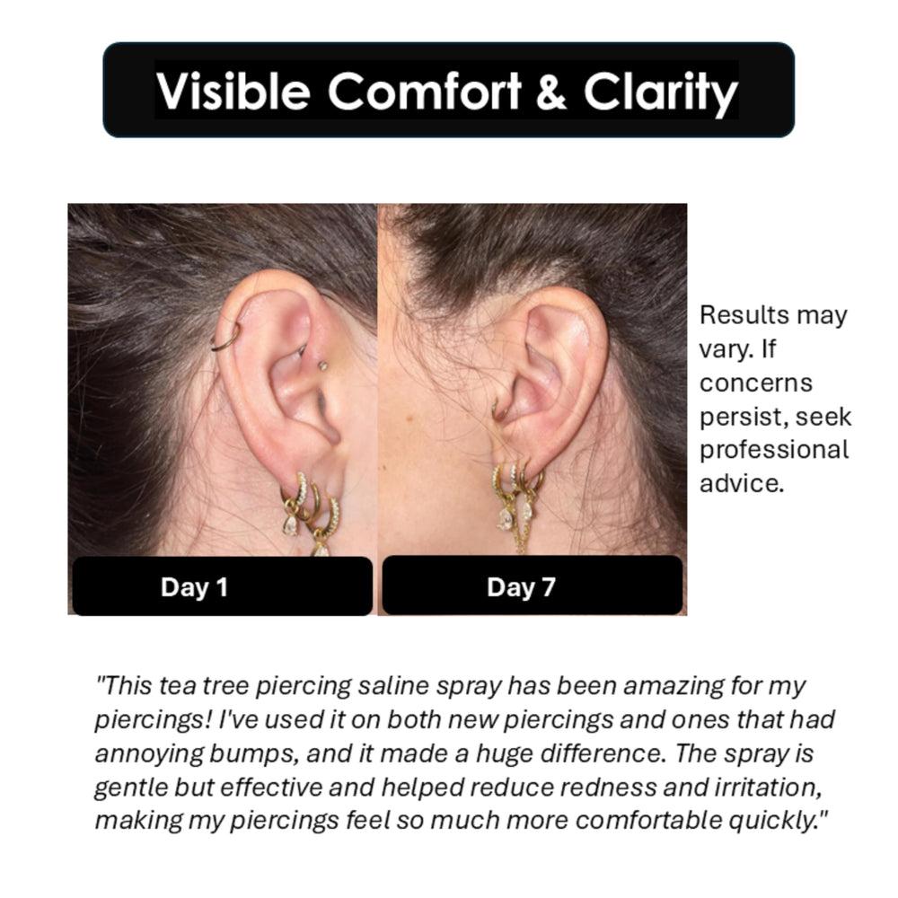 Wacan frasco sin alcohol para limpieza suave del piercing.