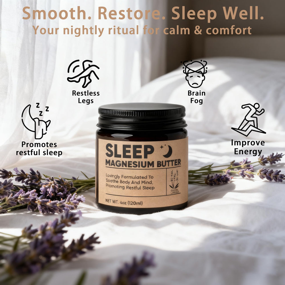 WAESKI magnesium butter highlights shea and mango ingredients for deep hydration