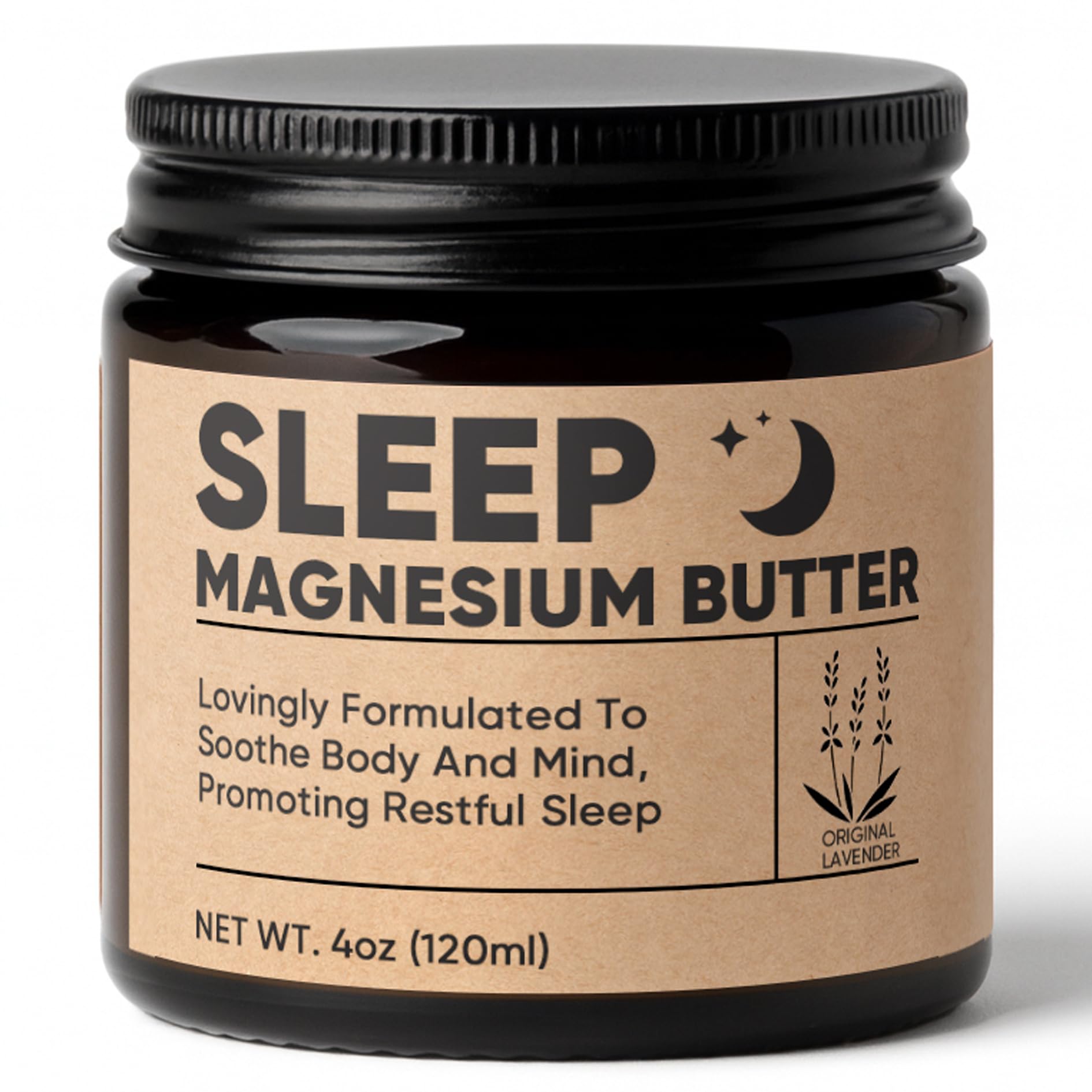 WAESKI magnesium butter sleep bottle promoting a calming nighttime routine