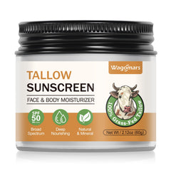 Wagomars protector solar mineral SPF50 en botella, protección suave para piel.
