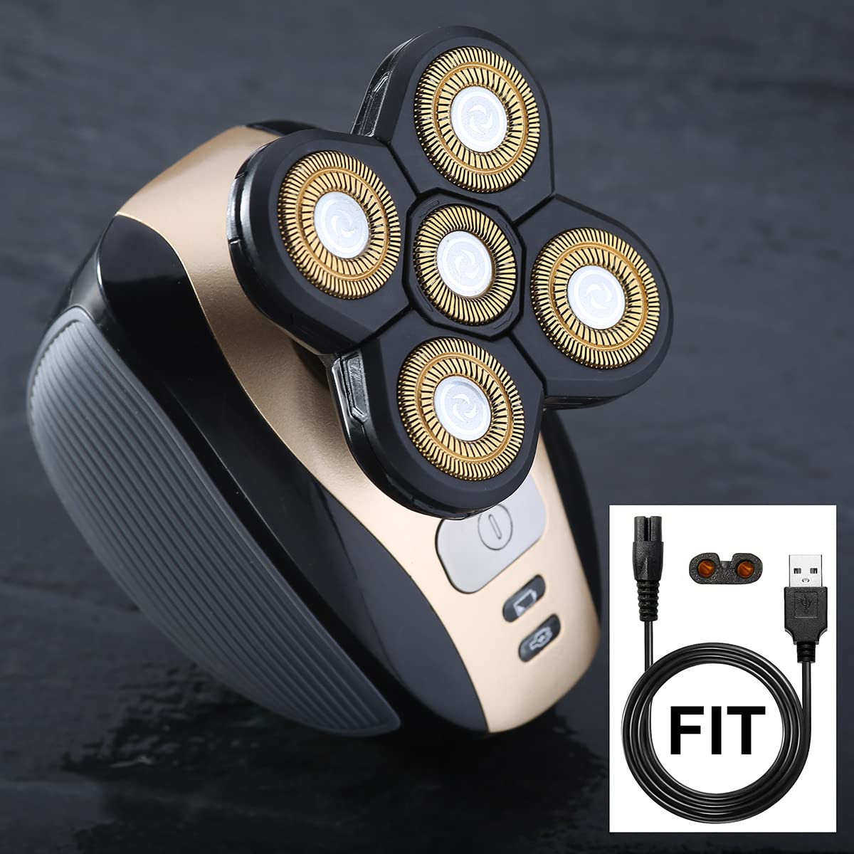 WAHFOX USB cable for head shaver shows broad compatibility across brands