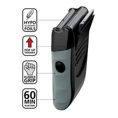 Wahl 7339-300 with pop-up trimmer for precise detailing around the beard.