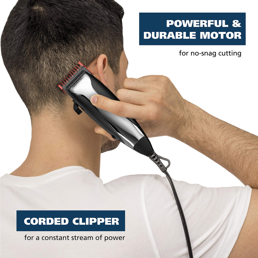 Wahl 79722 guard lengths 1/16 to 1 offer versatile cutting options.