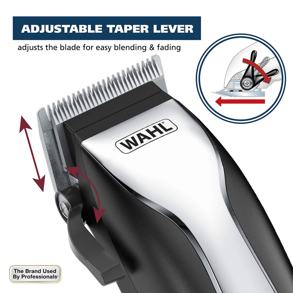 Wahl 79722 self-sharpening blades maintain sharp cuts through many hair types.