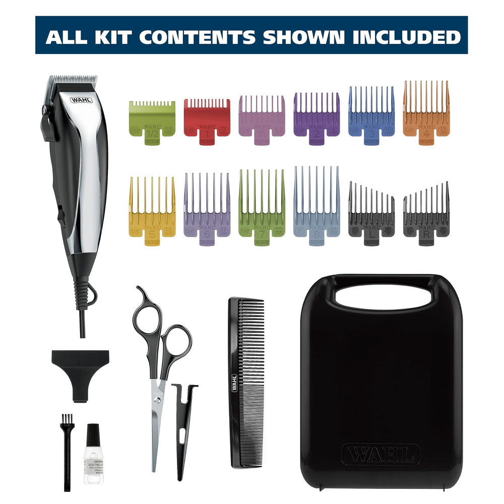 Wahl 79722 storage case and blade oil support organized care and maintenance.