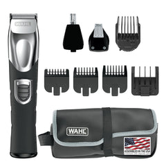Wahl 9854-600B front view showing all-in-one beard trimmer for versatile grooming