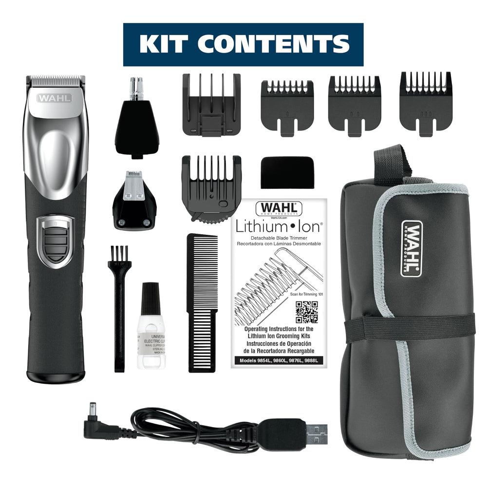 Wahl 9854-600B soft case included for travel and storage
