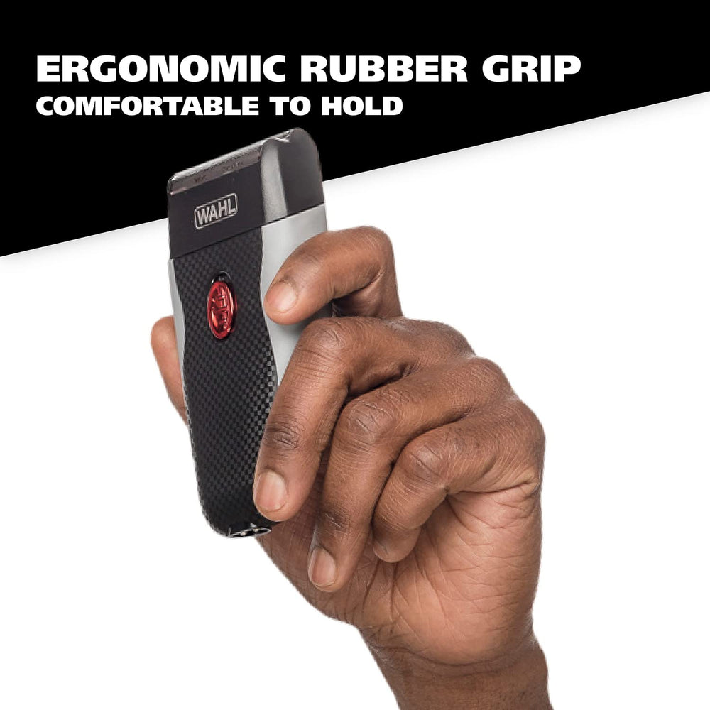 Beard brush included with Wahl kit for grooming prep.
