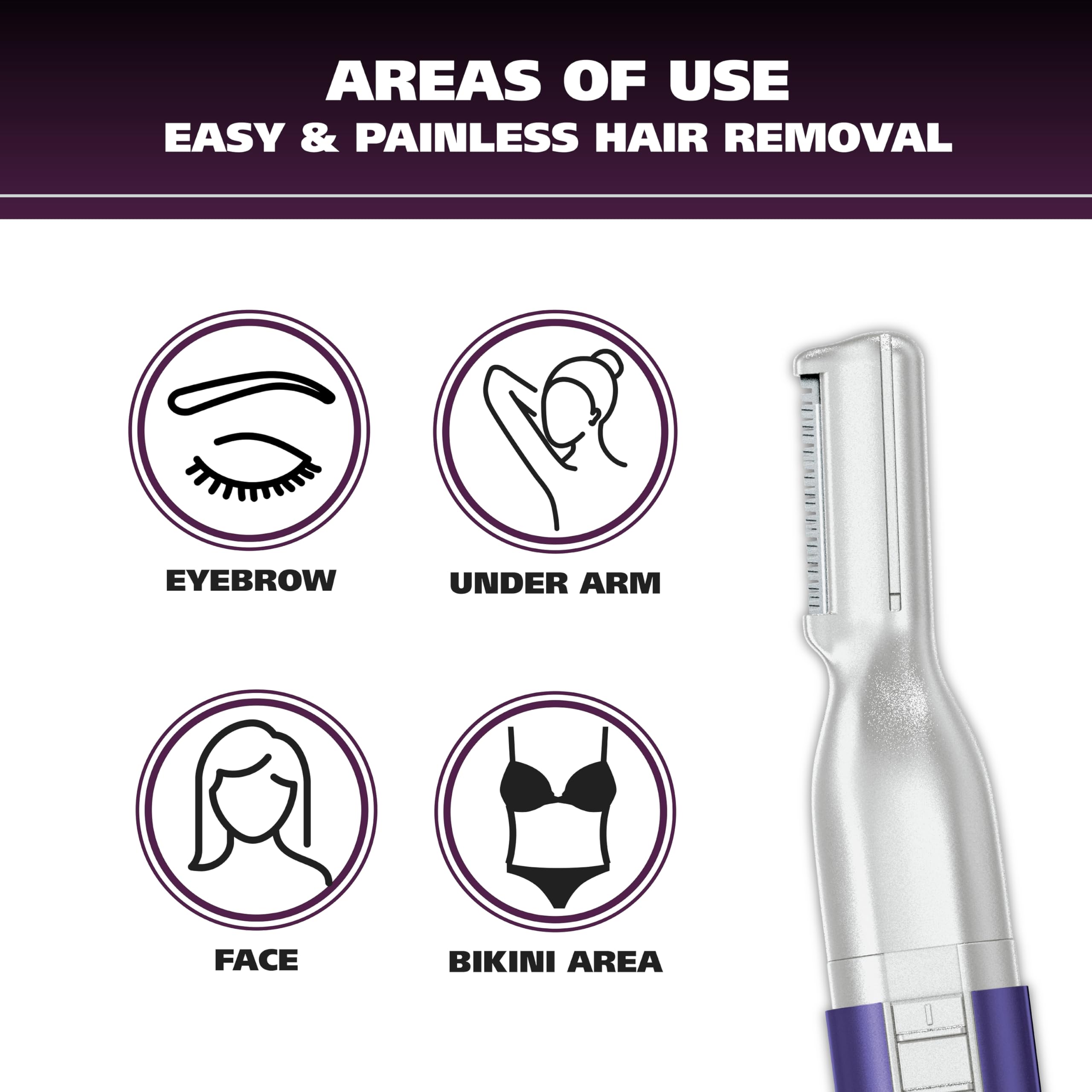 Wahl Clean and Confident pen trimmer with rinseable blades for easy hygienic cleaning.