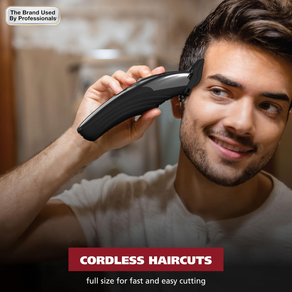 Wahl cord/cordless use for flexible grooming at home or on the go.