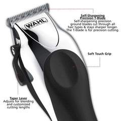 Wahl Deluxe Chrome Pro mini trimmer for edging and detail work.
