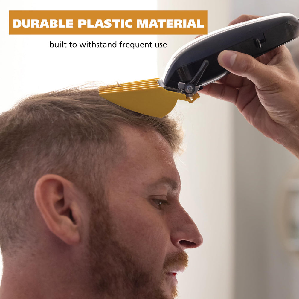 Wahl guards easy to attach and detach for quick length changes.
