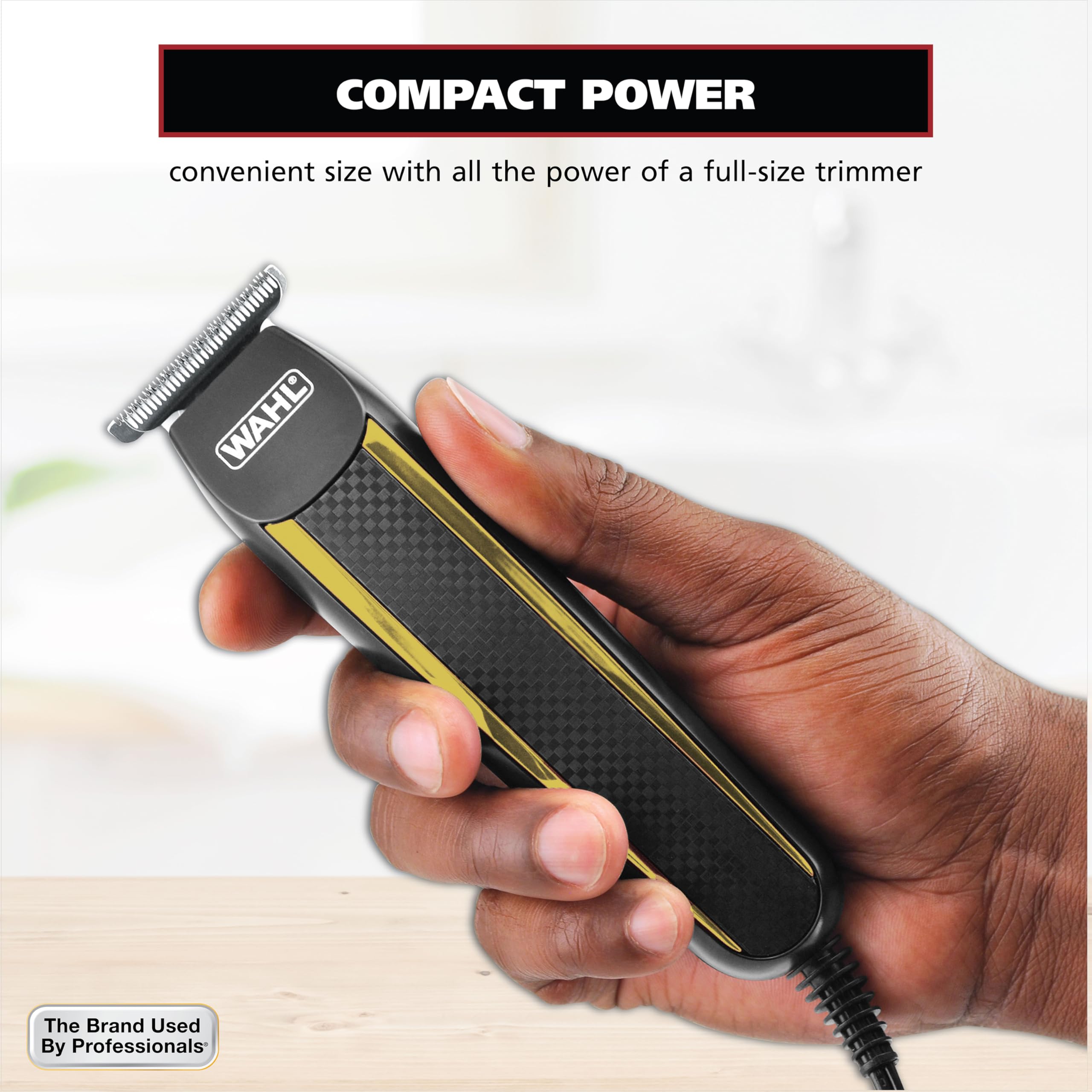 Wahl Edge Pro high-carbon blades staying sharp for clean cuts.