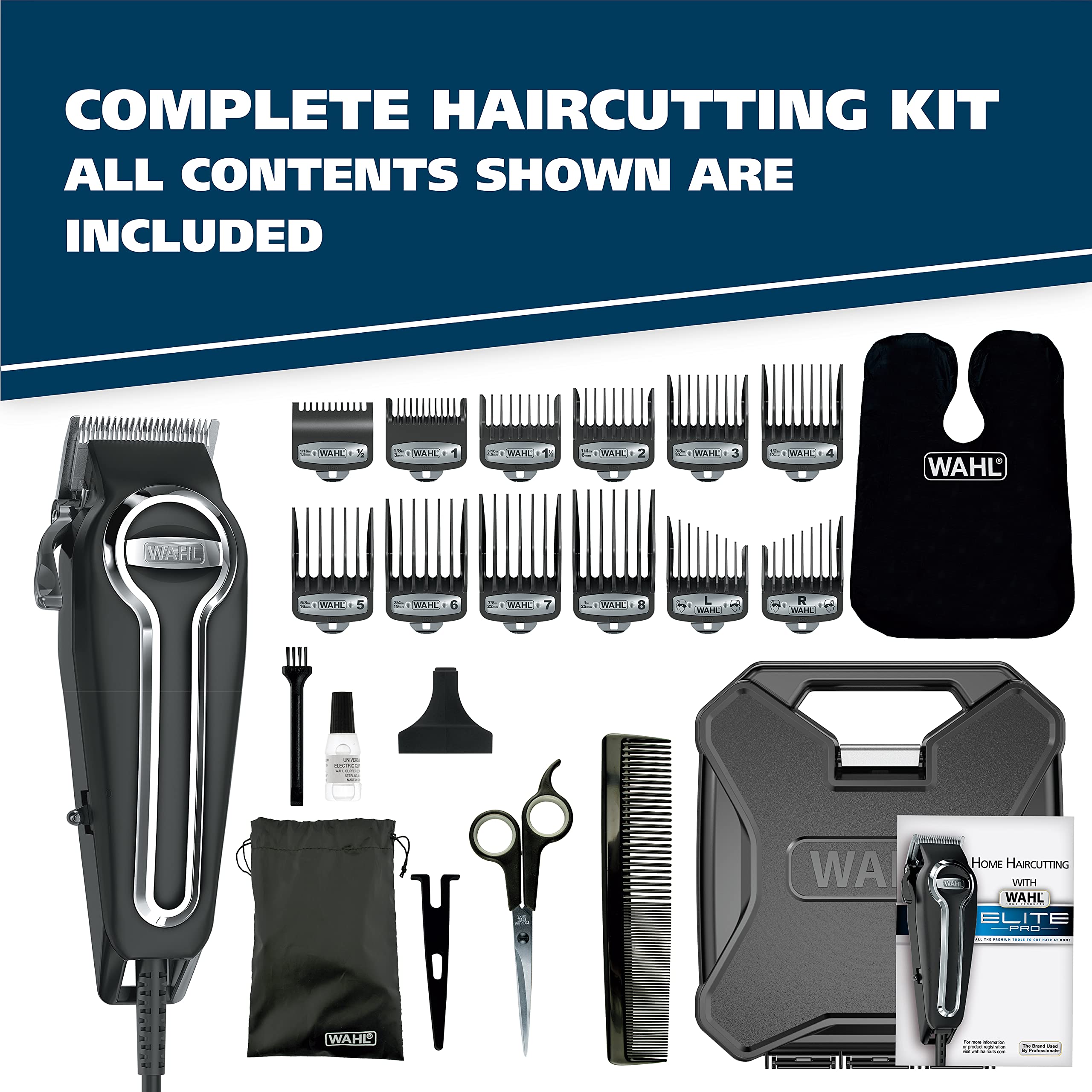 Wahl Elite Pro cleaning brush close-up for quick maintenance.