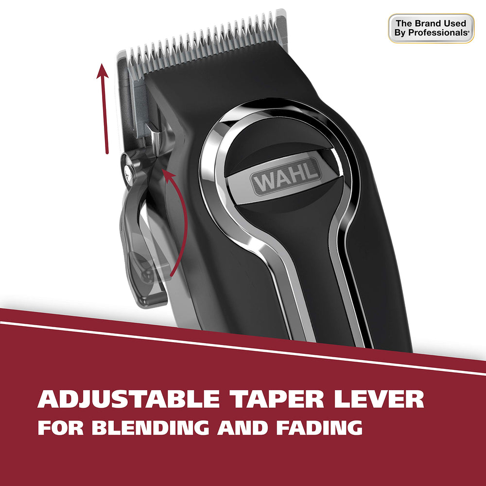 Wahl Elite Pro corded motor design close-up illustrating consistent power.