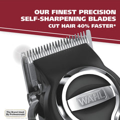 Wahl Elite Pro taper lever close-up for easy fades and blends.