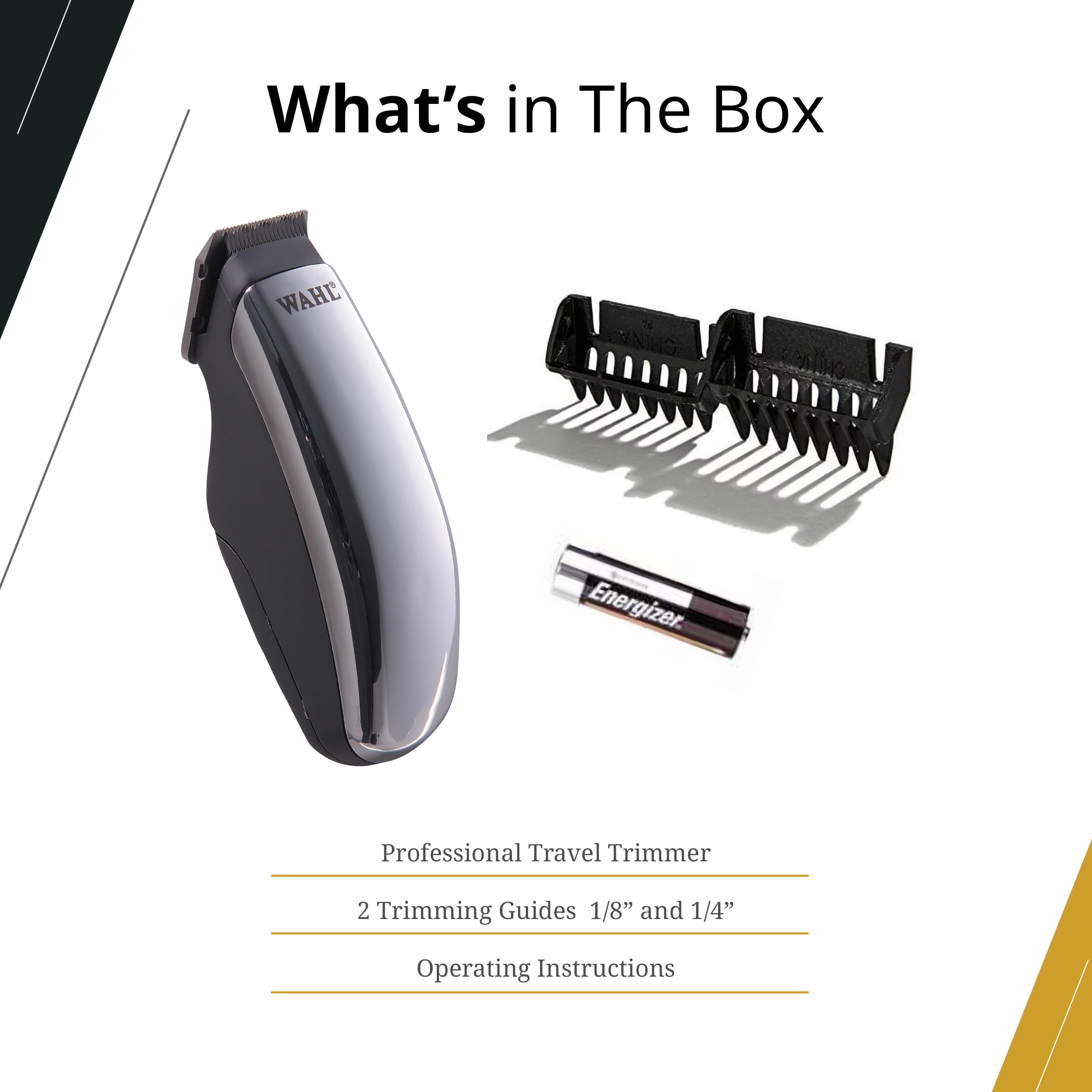Wahl Professional Half Pint Trimmer ideal for neckline touch-ups and clean edges.