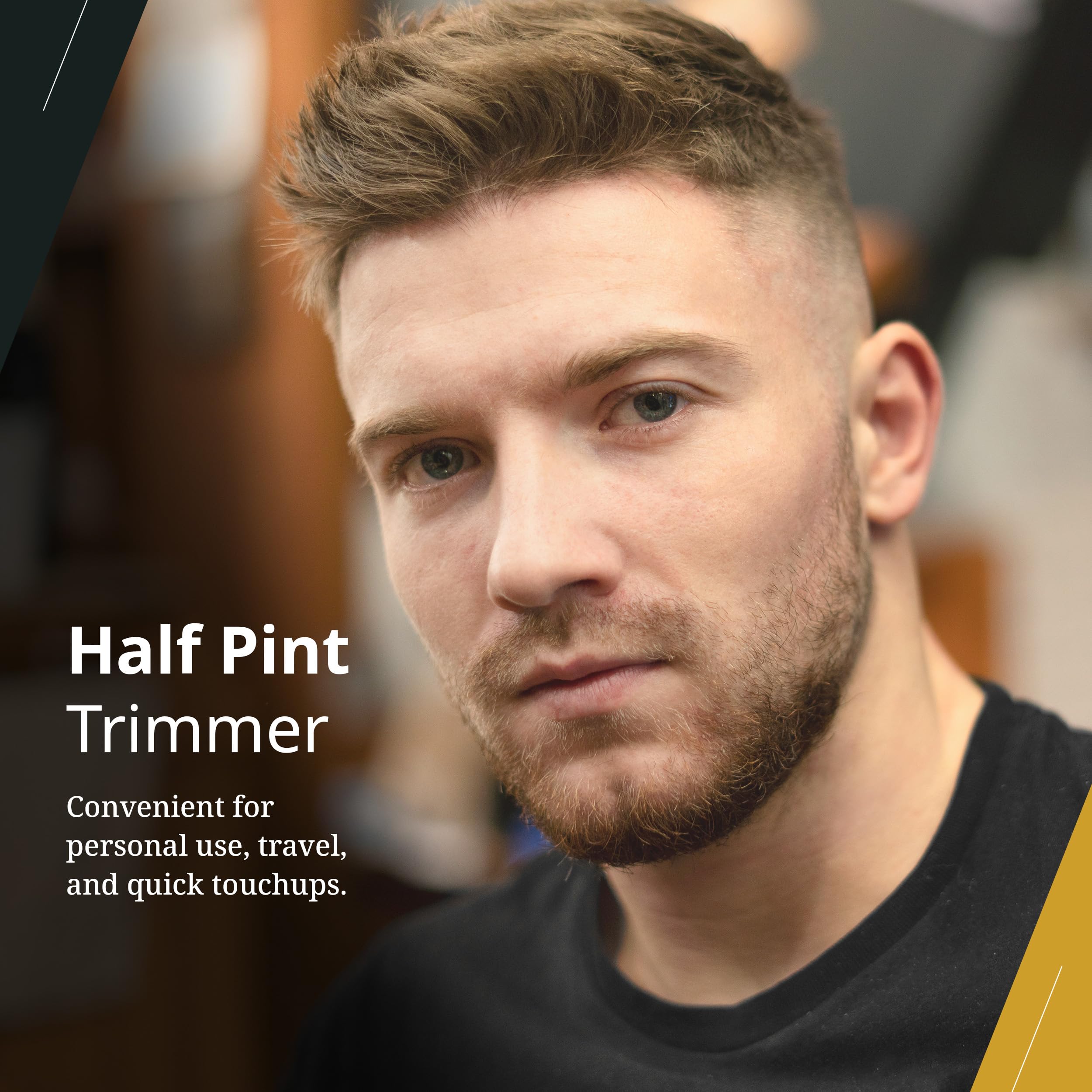 Wahl Professional Half Pint Trimmer includes two trimming guides for precise detailing.