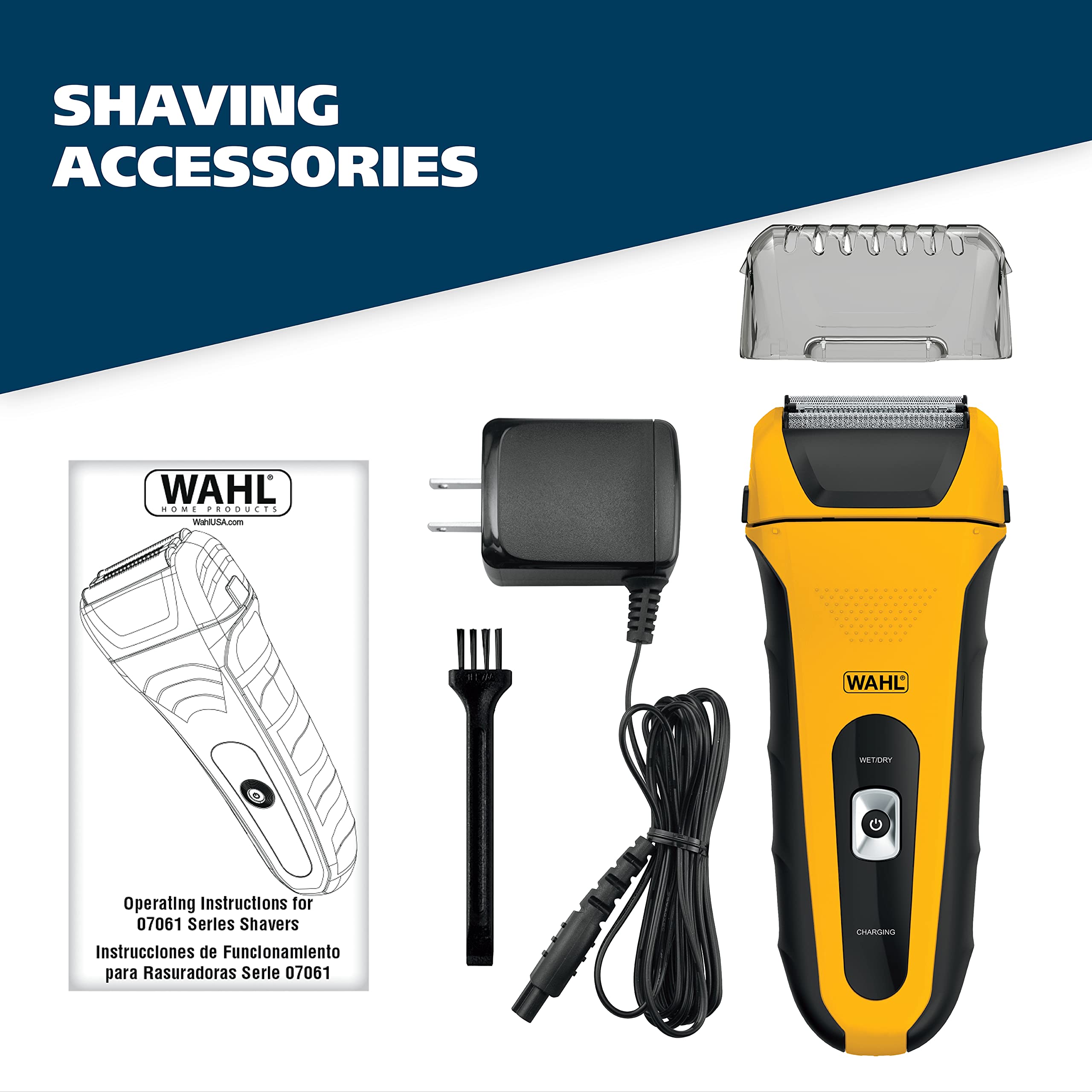 Wahl LifeProof waterproof wet/dry shaver ready for shower use.