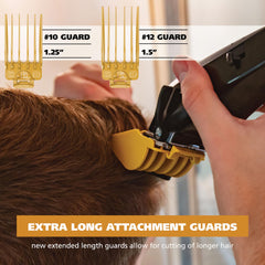Wahl long hair fade style guard ready for smooth transitions.