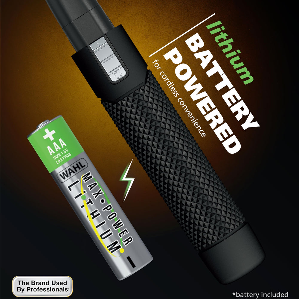 Wahl Manscaper battery included ensures immediate cordless operation.