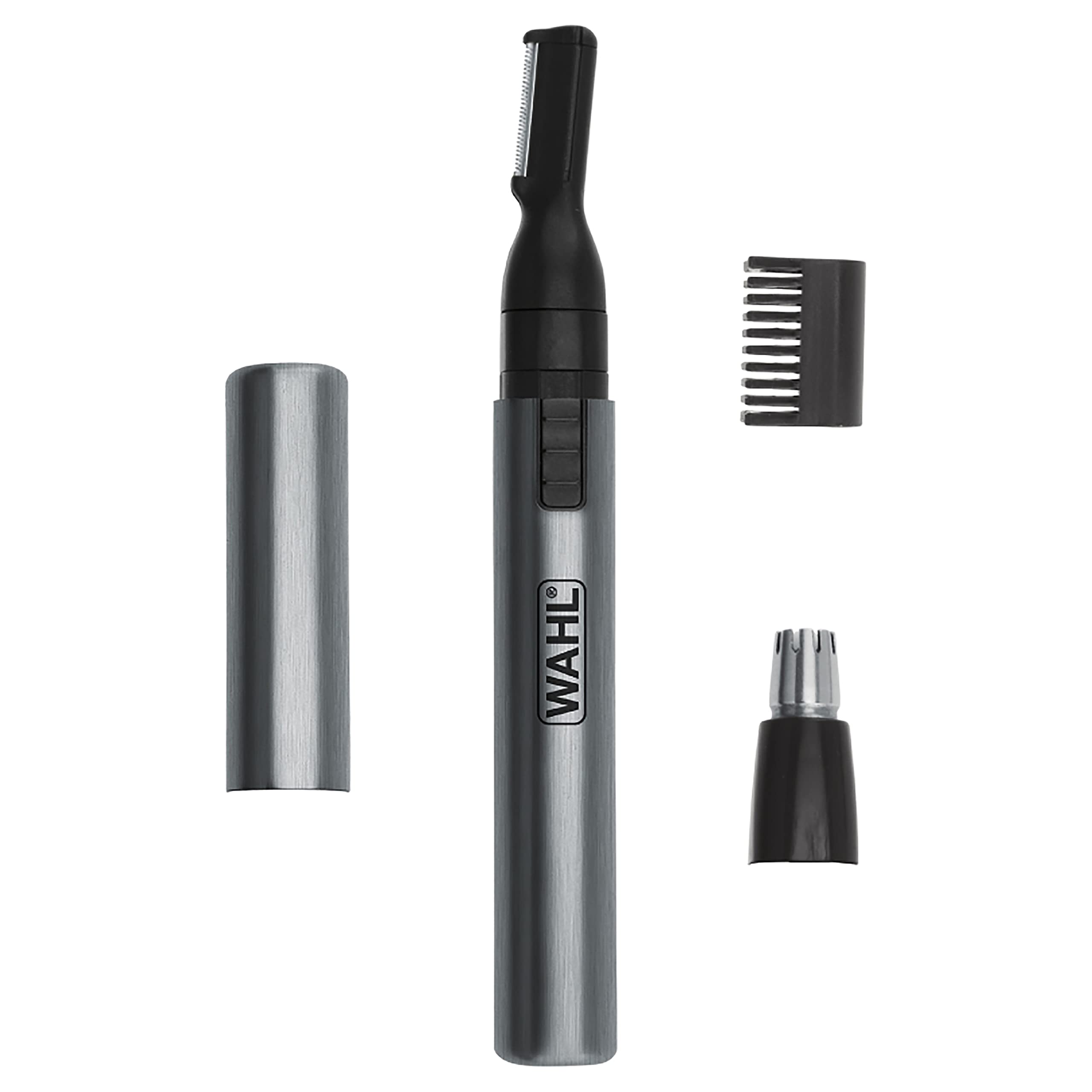 Wahl Micro Groomsman detail head close-up for precise facial detailing.