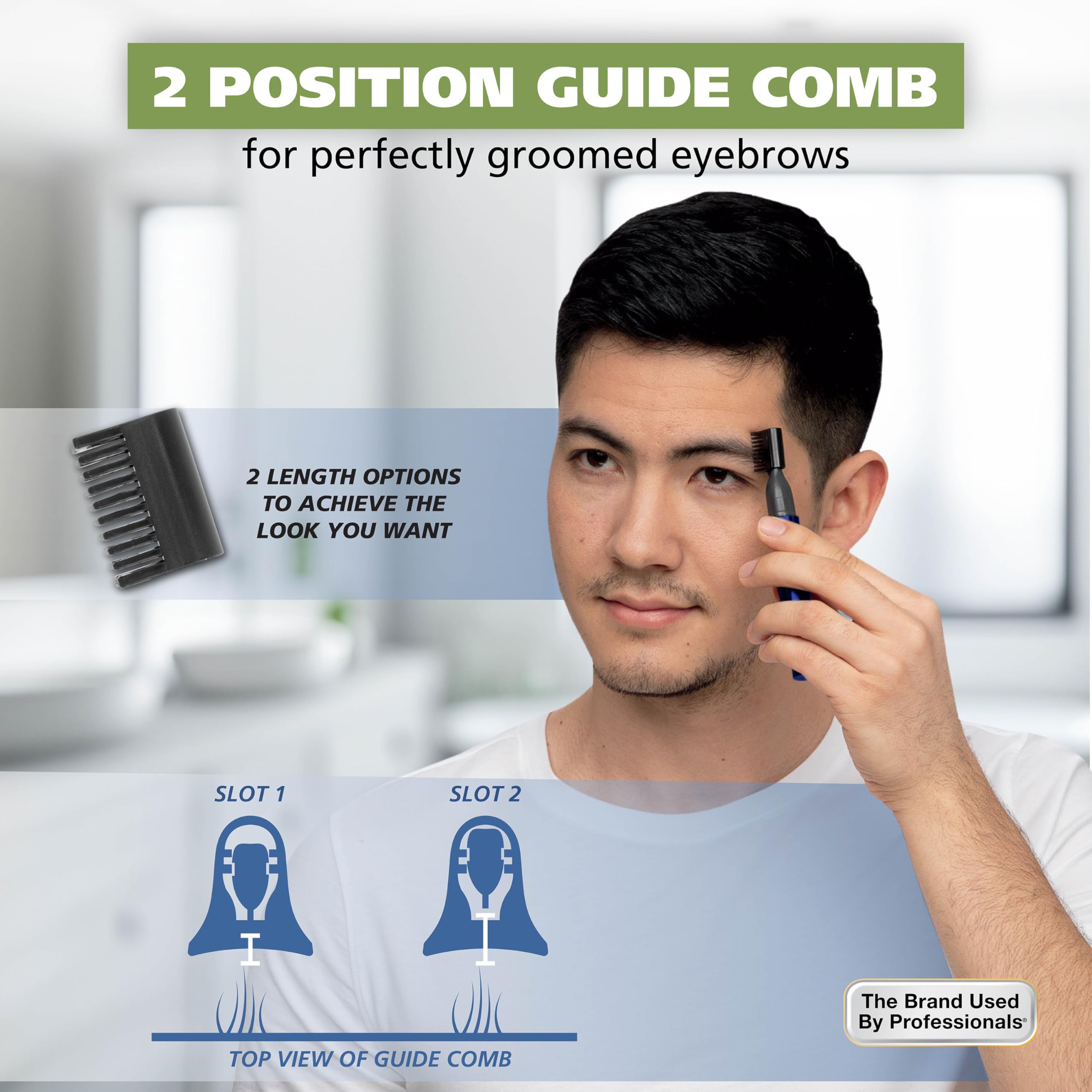 Wahl Micro Groomsman rotary head close-up for nose and ear trimming.