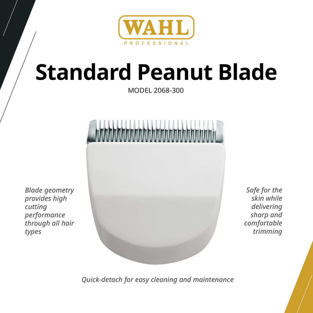 Wahl Peanut clipper blade attachment supports easy maintenance during grooming sessions.