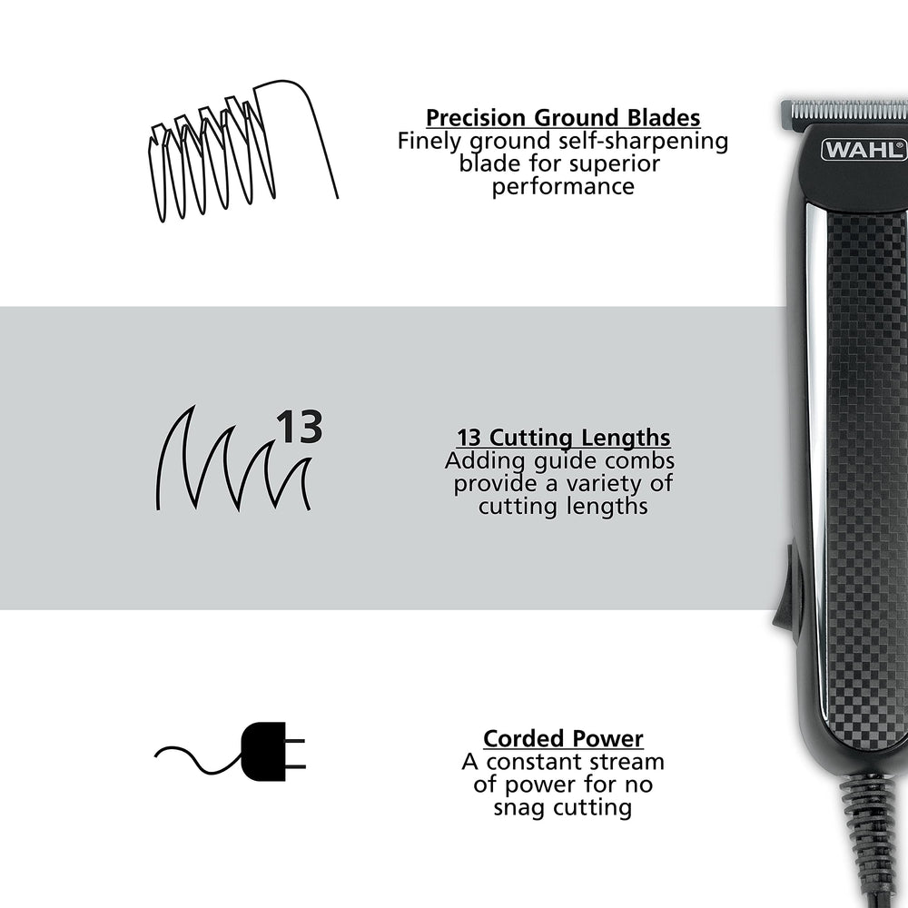 Wahl PowerPro detail trimmer head close-up for precise neck detailing.