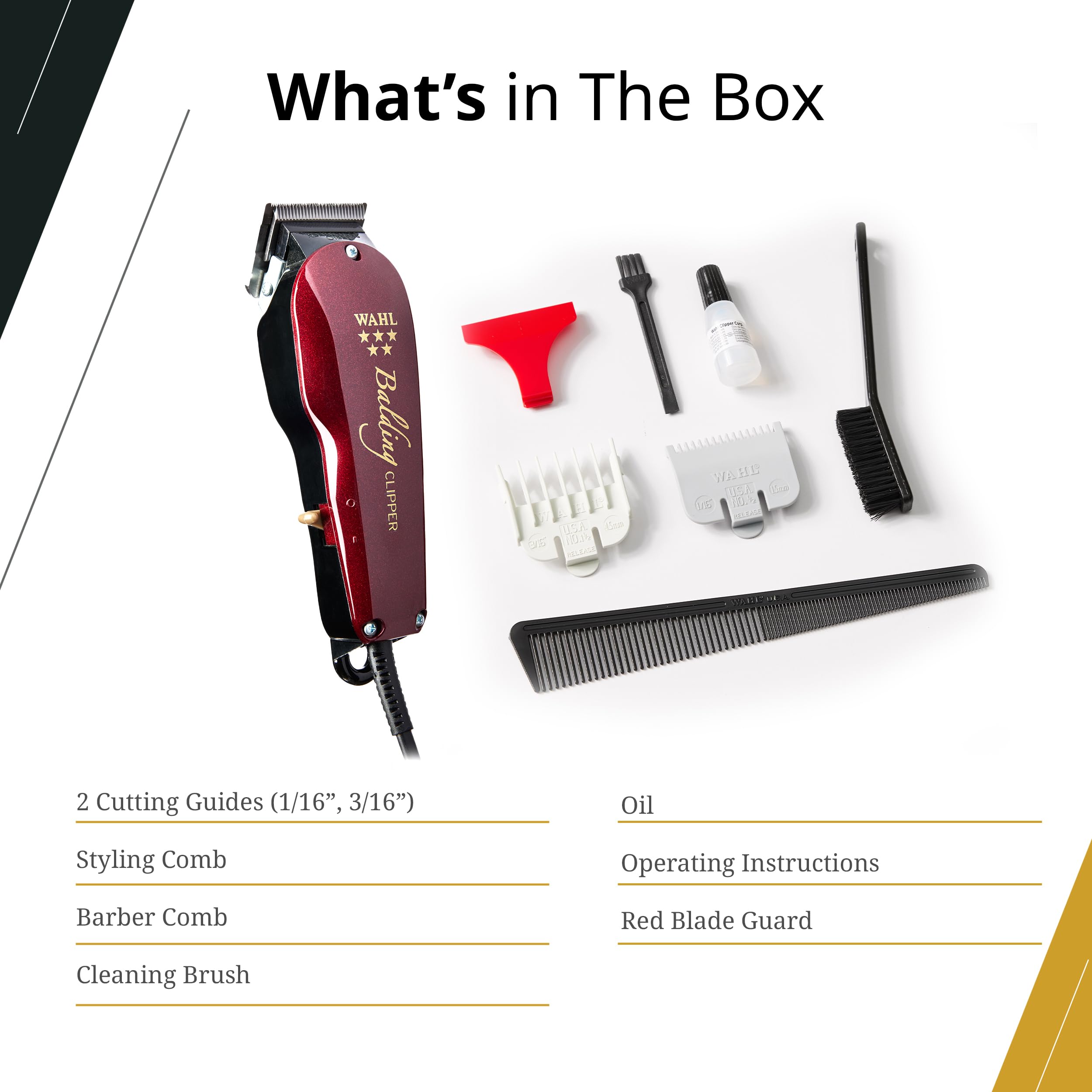 1/16 inch cutting guide for precise short trims.