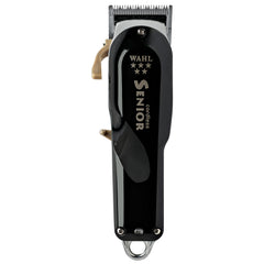 Wahl Professional 5-Star Cordless Senior Clipper — front view with durable metal housing for precise cuts.