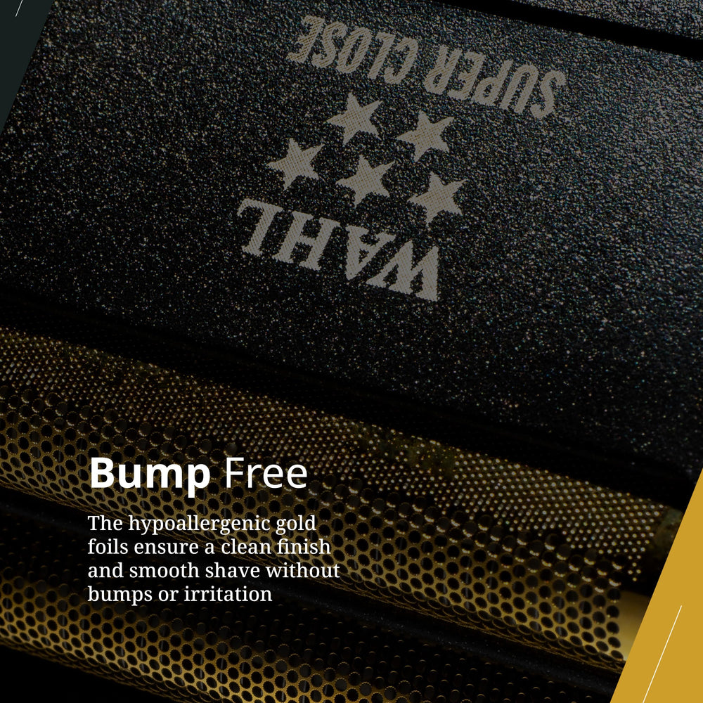 Wahl Professional 5-Star Finale gold foil insert for a bump-free shave.