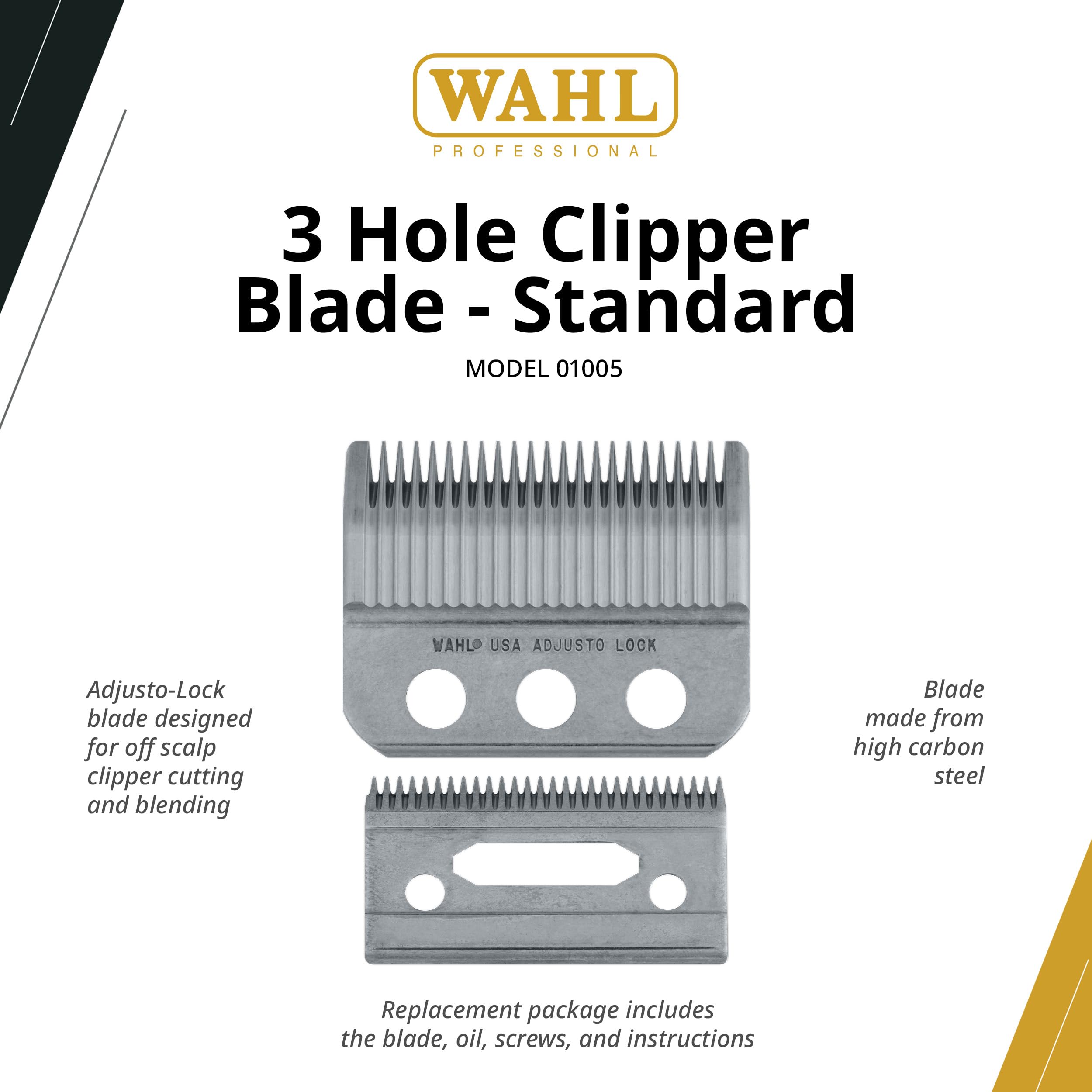 Wahl Professional blade installation kit with oil and screws for easy replacement