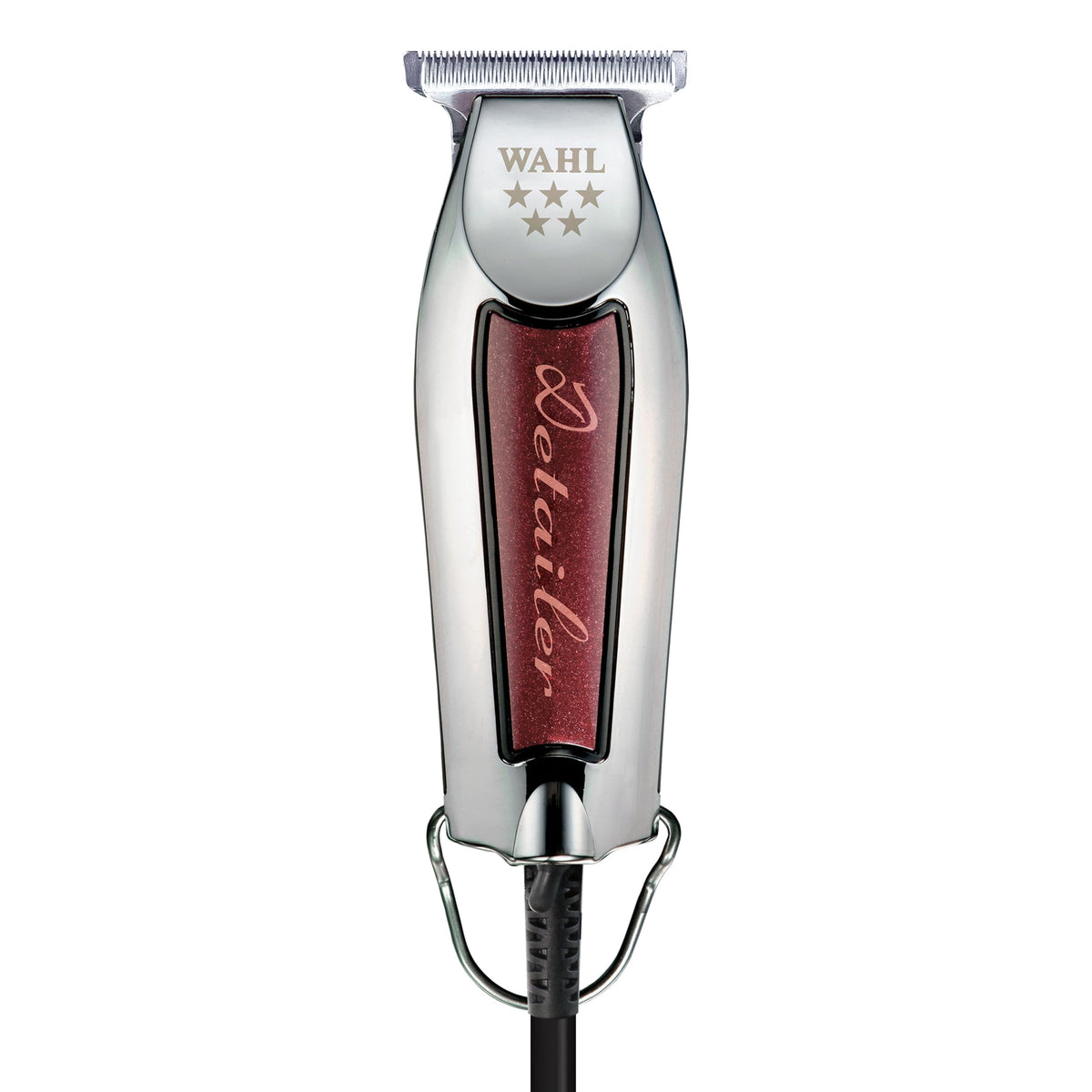 Wahl Professional Detailer Trimmer Burgundy front-angle view for precise edging.